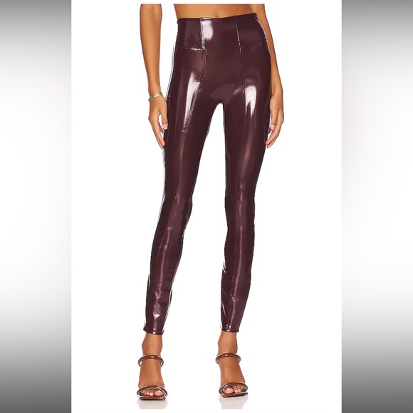 SPANX Pants - Faux patent leather leggings